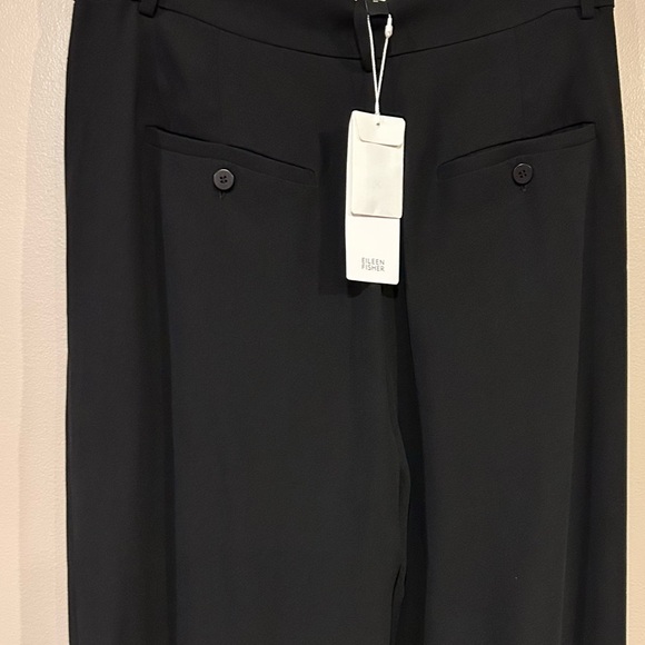 Eileen Fisher Silk Tapered Ankle Pants - Picture 11 of 14